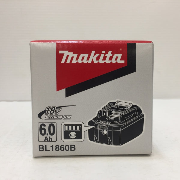 makita (マキタ) 18V 6.0Ah Li-ionバッテリ 残量表示付 雪マーク付 化粧箱入 BL1860B A-60464 未使用品