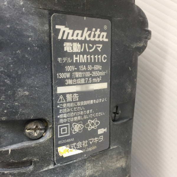 makita (マキタ) 100V 電動ハンマ SDSマックスシャンク 本体のみ HM1111C 中古