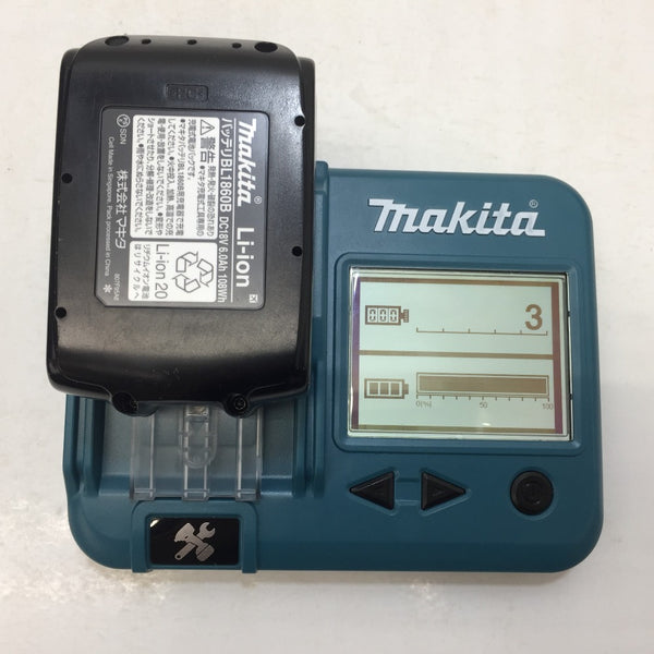 makita (マキタ) 18V 6.0Ah 充電式ケーブルカッタ オープンタイプ 刃開き止め欠損 ケース・充電器・バッテリ1個付 TC101DRG 中古美品