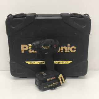Panasonic (パナソニック) 14.4V 3.3Ah 充電インパクトドライバ ブラック＆ゴールド ケース・充電器・バッテリ2個セット EZ7546 中古