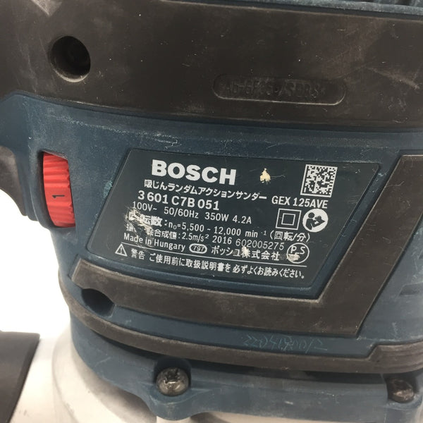 BOSCH (ボッシュ) 100V 150mm 吸じんランダムアクションサンダー 本体のみ GEX125AVE 中古