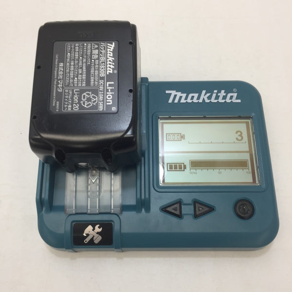 makita (マキタ) 18V 3.0Ah Li-ionバッテリ 残量表示付 充電回数3回 BL1830B A-60442 中古美品