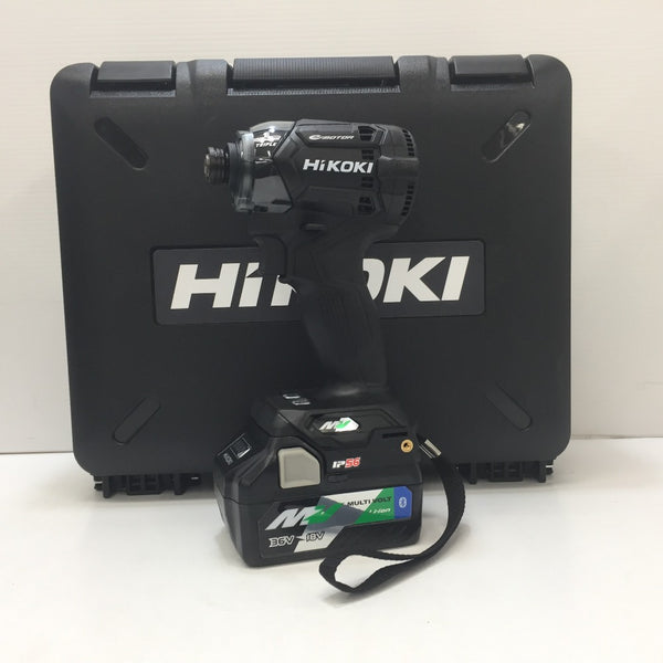 HiKOKI (ハイコーキ) マルチボルト36V コードレスインパクトドライバ ストロングブラック ケース・充電器・Bluetoothバッテリ2個・力こぶビットセット WH36DC(2XPBS) 未使用品