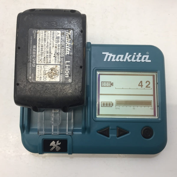 makita (マキタ) 18V 6.0Ah 充電式インパクトドライバ オーセンティックレッド ケース・充電器・バッテリ2個セット TD171DGXAR 中古