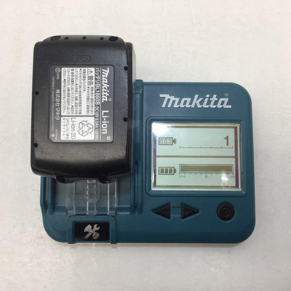 makita (マキタ) 18V 6.0Ah Li-ionバッテリ 残量表示付 雪マーク付 充電回数1回 BL1860B A-60464 美品