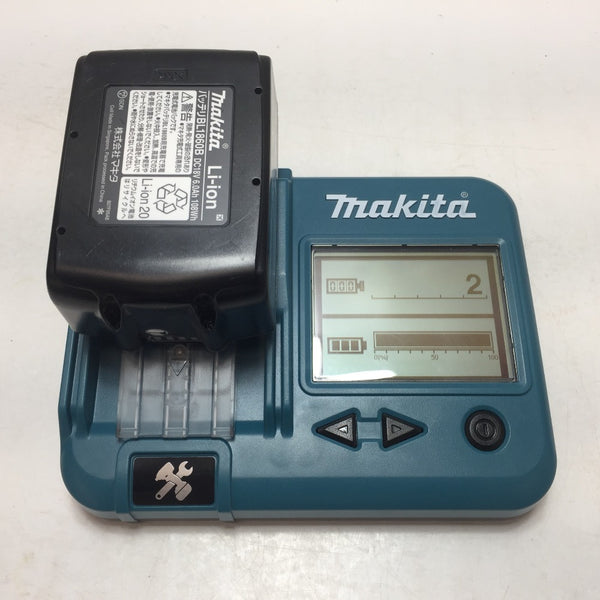 makita (マキタ) 18V 6.0Ah Li-ionバッテリ 残量表示付 雪マーク付 充電回数2回 BL1860B A-60464 中古美品