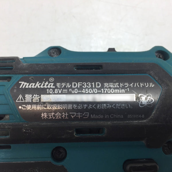 makita (マキタ) 10.8V対応 充電式ドライバドリル 本体のみ DF331DZ 中古