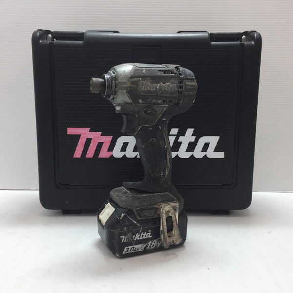 makita (マキタ) 18V 3.0Ah 充電式インパクトドライバ 黒 ケース・充電