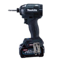 makita (マキタ) 40Vmax 2.5Ah 充電式インパクトドライバ 黒 ケース・充電器・バッテリ2個セット TD002GRDXB 未開封品