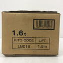 KITO (キトー) レバーブロックL5形 1.6t×1.5m 未開封品