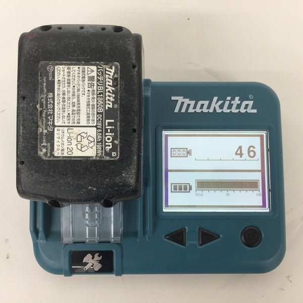 makita (マキタ) 18V 6.0Ah 充電式インパクトドライバ ライム ケース・充電器・バッテリ2個セット TD170DRGXL 中古