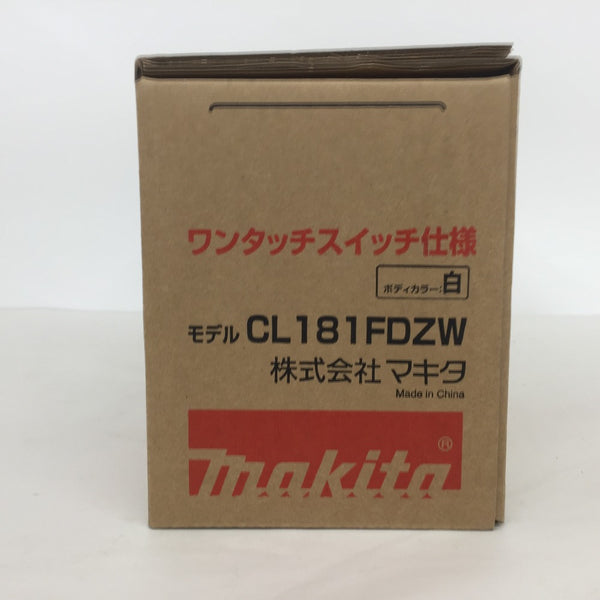 makita (マキタ) 18V対応 充電式クリーナ カプセル式 ワンタッチスイッチ 白 本体のみ CL181FDZW 未使用品