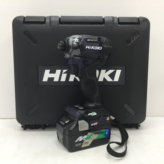 HiKOKI (ハイコーキ) マルチボルト36V コードレスインパクトドライバ ディープオーシャンブルー ケース・充電器・Bluetoothバッテリ2個・力こぶビットセット WH36DC(2XPDS) 未使用品