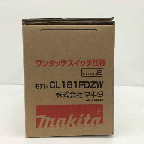 makita (マキタ) 18V対応 充電式クリーナ カプセル式 ワンタッチスイッチ 白 本体のみ CL181FDZW 未使用品