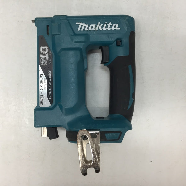 makita (マキタ) 18V対応 充電式タッカ ステープルCT線6～13mm対応 本体のみ ケース付 ST312DZK 中古