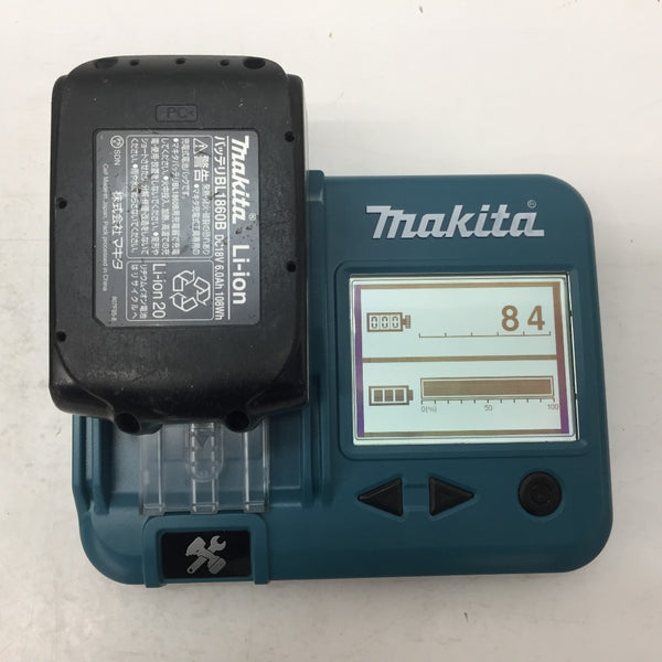 makita (マキタ) 18V 6.0Ah 100mm 充電式ディスクグラインダ パドルスイッチタイプ 充電器・バッテリ1個セット ケースなし GA408DRG 中古