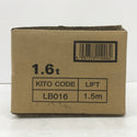 KITO (キトー) レバーブロックL5形 1.6t×1.5m ラベルはがれ・やぶれあり LB016 未開封品