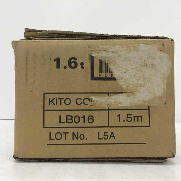 KITO (キトー) レバーブロックL5形 1.6t×1.5m ラベルはがれ・やぶれあり LB016 未開封品