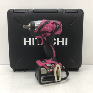 日立工機 HiKOKI 14.4V 3.0Ah 12.7mm コードレスインパクトレンチ 赤 ケース・充電器・バッテリ2個セット 型番不明 中古