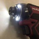 HiKOKI (ハイコーキ) マルチボルト36V コードレスインパクトドライバ フレアレッド ケース・充電器・バッテリ2個セット WH36DC 中古