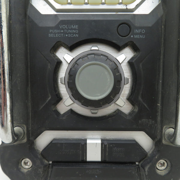 makita (マキタ) 7.2/10.8/14.4/18V対応 充電式ラジオ 黒 Bluetooth対応 本体のみ アンテナ先端キャップ欠品 MR106B 中古