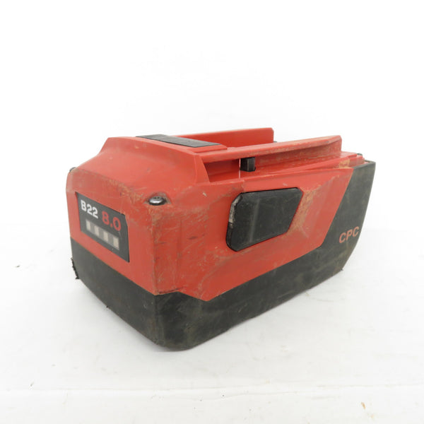 HILTI (ヒルティ) 21.6V 8.0Ah Li-ionバッテリ 外箱付 B22/8.0 中古