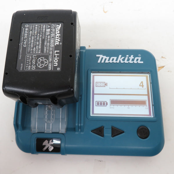 makita (マキタ) 18V 6.0Ah 充電式インパクトドライバ 白 ケース・充電器・バッテリ2個セット TD170DRGXW 中古