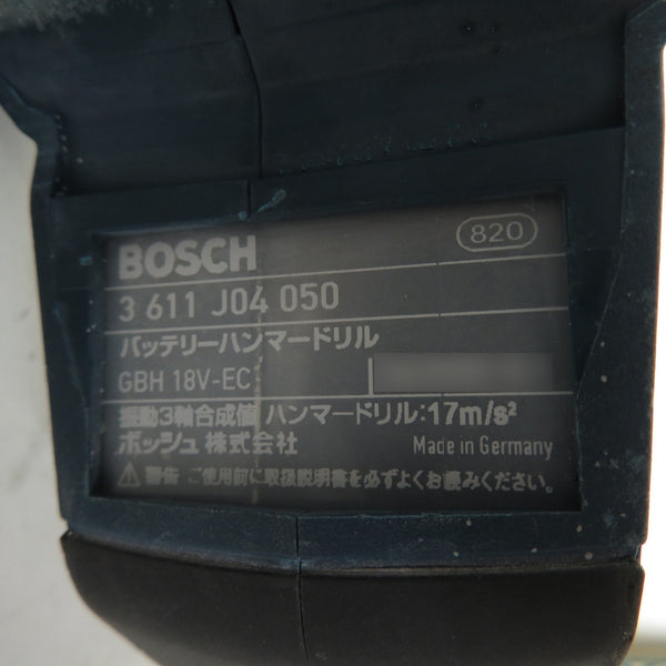 BOSCH (ボッシュ) 18V対応 16mm バッテリハンマドリル SDSプラス 本体のみ 動作未確認 GBH18V-LIYH 中古