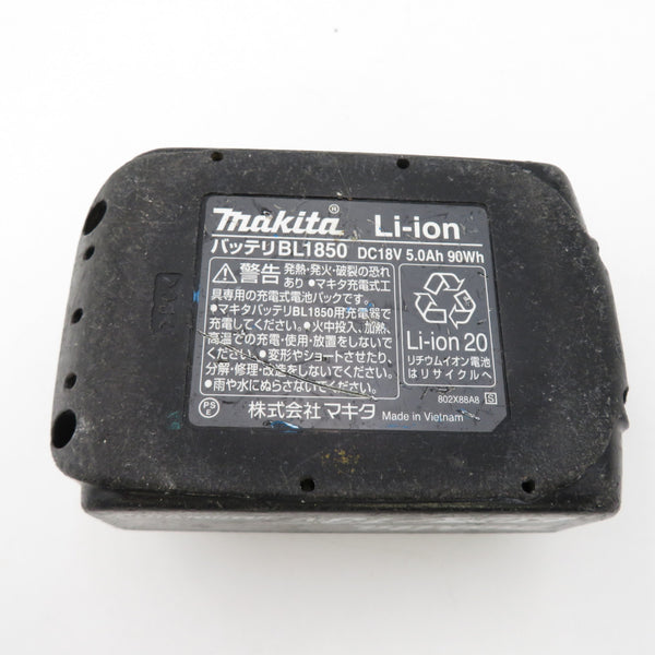 makita (マキタ) 18V 5.0Ah Li-ionバッテリ 残量表示なし 充電回数436回 BL1850 A-57196 中古