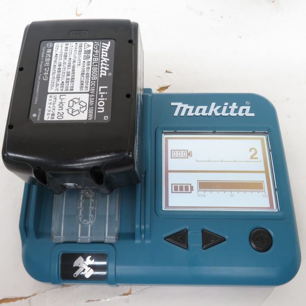 makita (マキタ) 18V 6.0Ah 100mm 充電式ディスクグラインダ スライドスイッチ ダイヤル変速 ケース・充電器・バッテリ2個セット GA412DRGX 中古美品