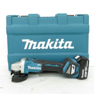 makita (マキタ) 18V 6.0Ah 100mm 充電式ディスクグラインダ スライドスイッチ ダイヤル変速 ケース・充電器・バッテリ2個セット GA412DRGX 中古美品