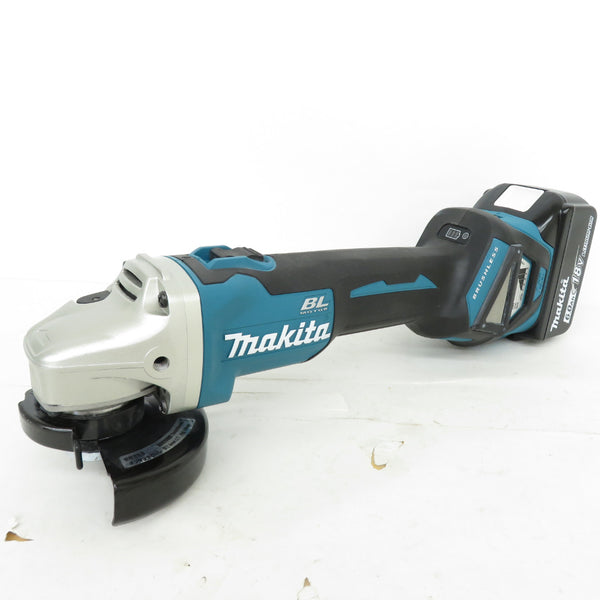 makita (マキタ) 18V 6.0Ah 100mm 充電式ディスクグラインダ スライドスイッチ ダイヤル変速 ケース・充電器・バッテリ2個セット GA412DRGX 中古美品