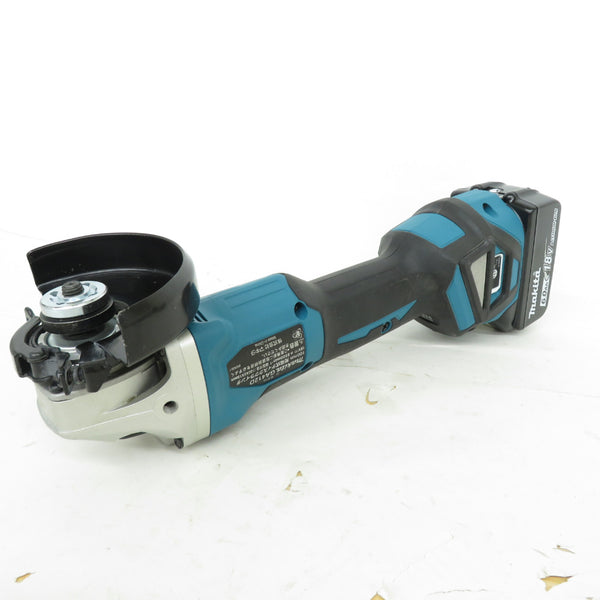 makita (マキタ) 18V 6.0Ah 100mm 充電式ディスクグラインダ スライドスイッチ ダイヤル変速 ケース・充電器・バッテリ2個セット GA412DRGX 中古美品