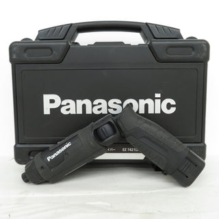 Panasonic (パナソニック) 7.2V 1.5Ah 充電スティックドリルドライバ 黒 ケース・充電器・バッテリ2個セット EZ7421LA2S-B 中古