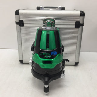 シンワ測定 レーザー墨出器 レーザーロボ GREEN AR BRIGHT Neo 31 縦・横全周・大矩・地墨 ケース付 78278 中古