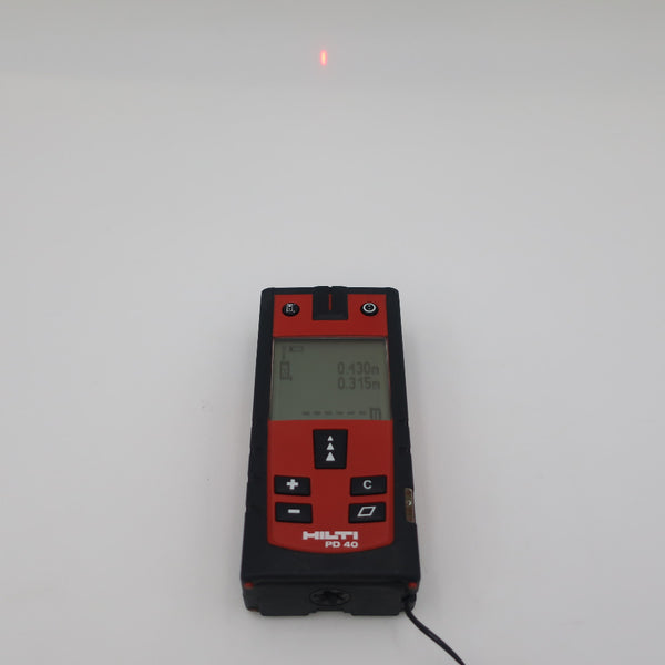 HILTI (ヒルティ) レーザー距離計 レーザーレンジメーター 測定範囲200m ソフトケース付 PD40 中古美品