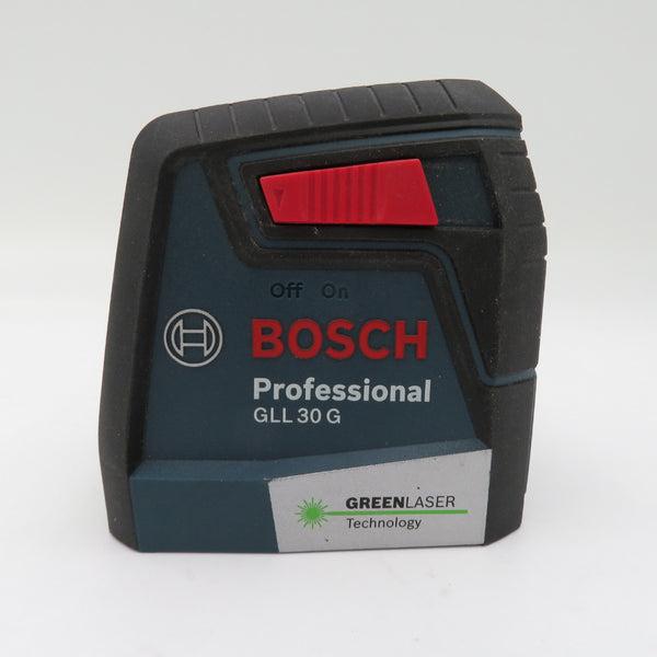 BOSCH (ボッシュ) レーザー墨出器 グリーンレーザー クロスラインレーザー 2ライン ソフトケース付 GLL30G 中古