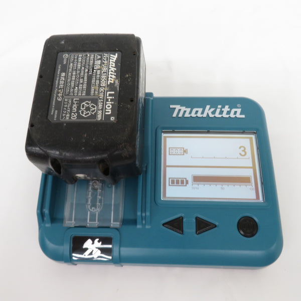 makita (マキタ) 18V 5.0Ah Li-ionバッテリ 残量表示付 充電回数3回 BL1850B A-59900 中古