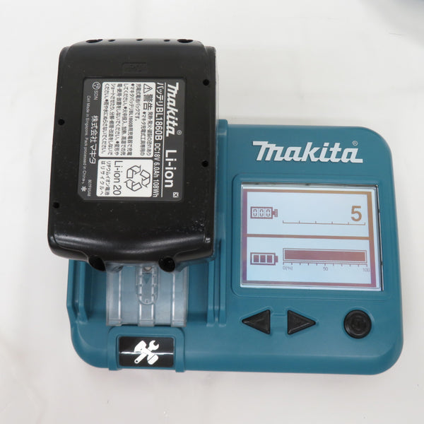 makita (マキタ) 18V 6.0Ah 充電式インパクトドライバ 黒 ケース・充電器・バッテリ2個セット TD171DRGXB 中古美品