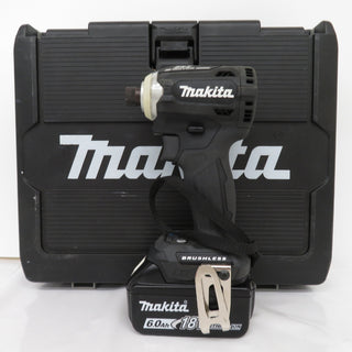 makita (マキタ) 18V 6.0Ah 充電式インパクトドライバ 黒 ケース・充電器・バッテリ2個セット TD171DRGXB 中古美品