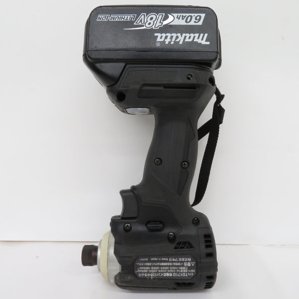 makita (マキタ) 18V 6.0Ah 充電式インパクトドライバ 黒 ケース・充電器・バッテリ2個セット TD171DRGXB 中古美品