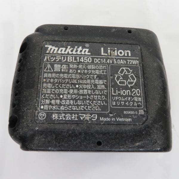 makita (マキタ) 14.4V 5.0Ah 充電式インパクトドライバ 青 ケース・充電器・バッテリ1個セット ケース破損あり TD161D 中古
