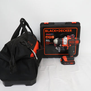 BLACK+DECKER (ブラック＆デッカー) 18V 1.5Ah コードレスマルチツール ベーシック＋丸ノコヘッド・2in1ガーデンヘッド ツールバッグ・おまけ工具付 EVO183B1 中古美品