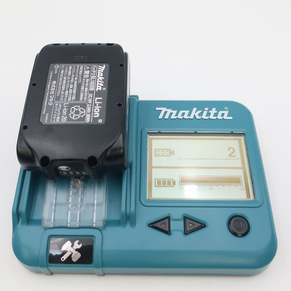 makita (マキタ) 18V 2.0Ah Li-ionバッテリ 残量表示付 充電回数2回 BL1820B A-61715 中古美品