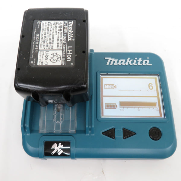 makita (マキタ) 18V 6.0Ah 充電式インパクトドライバ 黒 ケース・充電器・バッテリ2個セット TD172DRGXB 中古美品