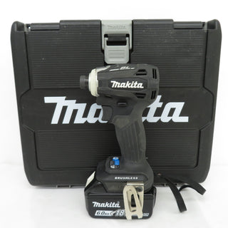 makita (マキタ) 18V 6.0Ah 充電式インパクトドライバ 黒 ケース・充電器・バッテリ2個セット TD172DRGXB 中古美品