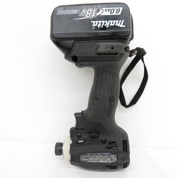 makita (マキタ) 18V 6.0Ah 充電式インパクトドライバ 黒 ケース・充電器・バッテリ2個セット TD172DRGXB 中古美品