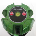 FUKUDA フクダ 3.7V 充電式レーザー墨出器 グリーンレーザー 5ライン ケース・受光器・充電器・バッテリ2個付 EK-468G 中古