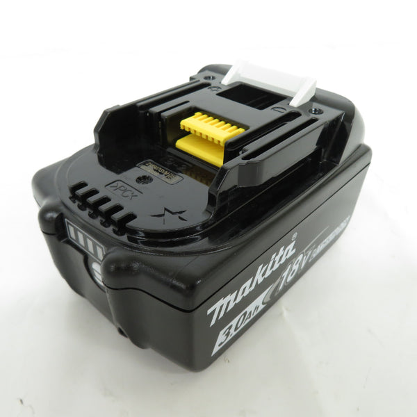 makita (マキタ) 18V 3.0Ah Li-ionバッテリ 残量表示付 充電回数6回 BL1830B A-60442 中古美品