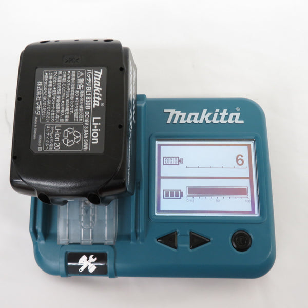 makita (マキタ) 18V 3.0Ah Li-ionバッテリ 残量表示付 充電回数6回 BL1830B A-60442 中古美品